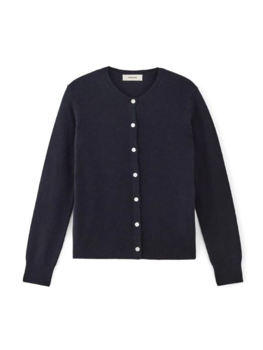 Everlane The Classic Cardigan in Cashmere Navy Blue Size Small NWT